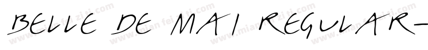 Belle de Mai Regular字体转换